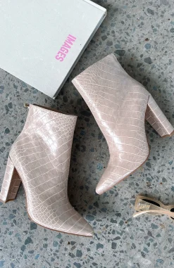 Boots | White Fox Boutique Kayla Boots Croc nude