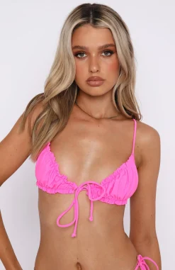 Bikini Tops | White Fox Boutique Keep Glowing Bikini Top Candy pink