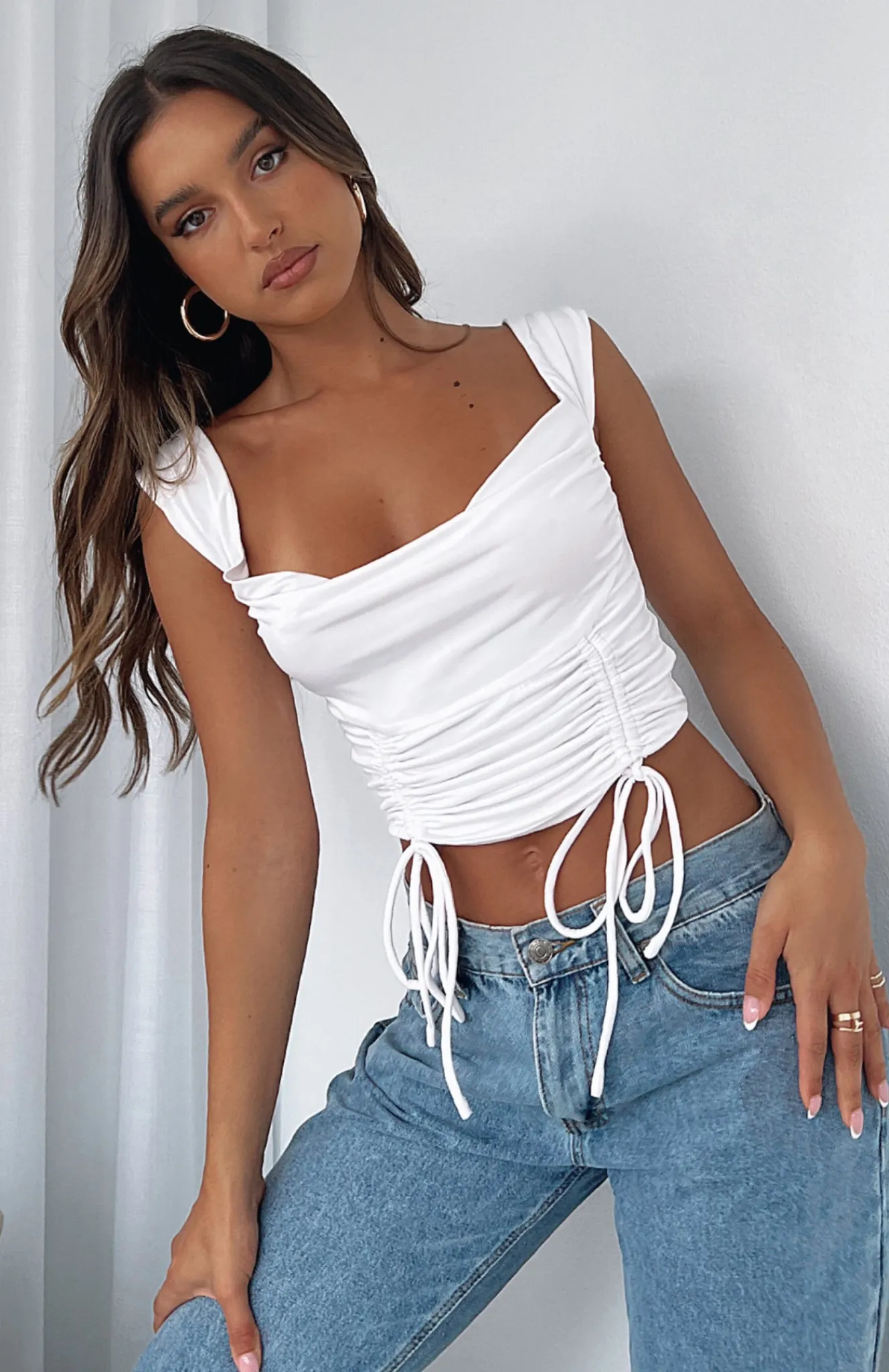 Shirts & Blouses | White Fox Boutique Keep It Classy Crop white