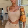 Shirts & Blouses | White Fox Boutique Keep Me Close Bustier Mocha brown