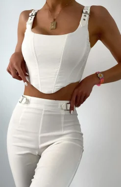 Shirts & Blouses | White Fox Boutique Keep Me Close Bustier white