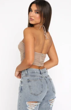 Shirts & Blouses | White Fox Boutique Keep Me Tame Bustier Dark nude