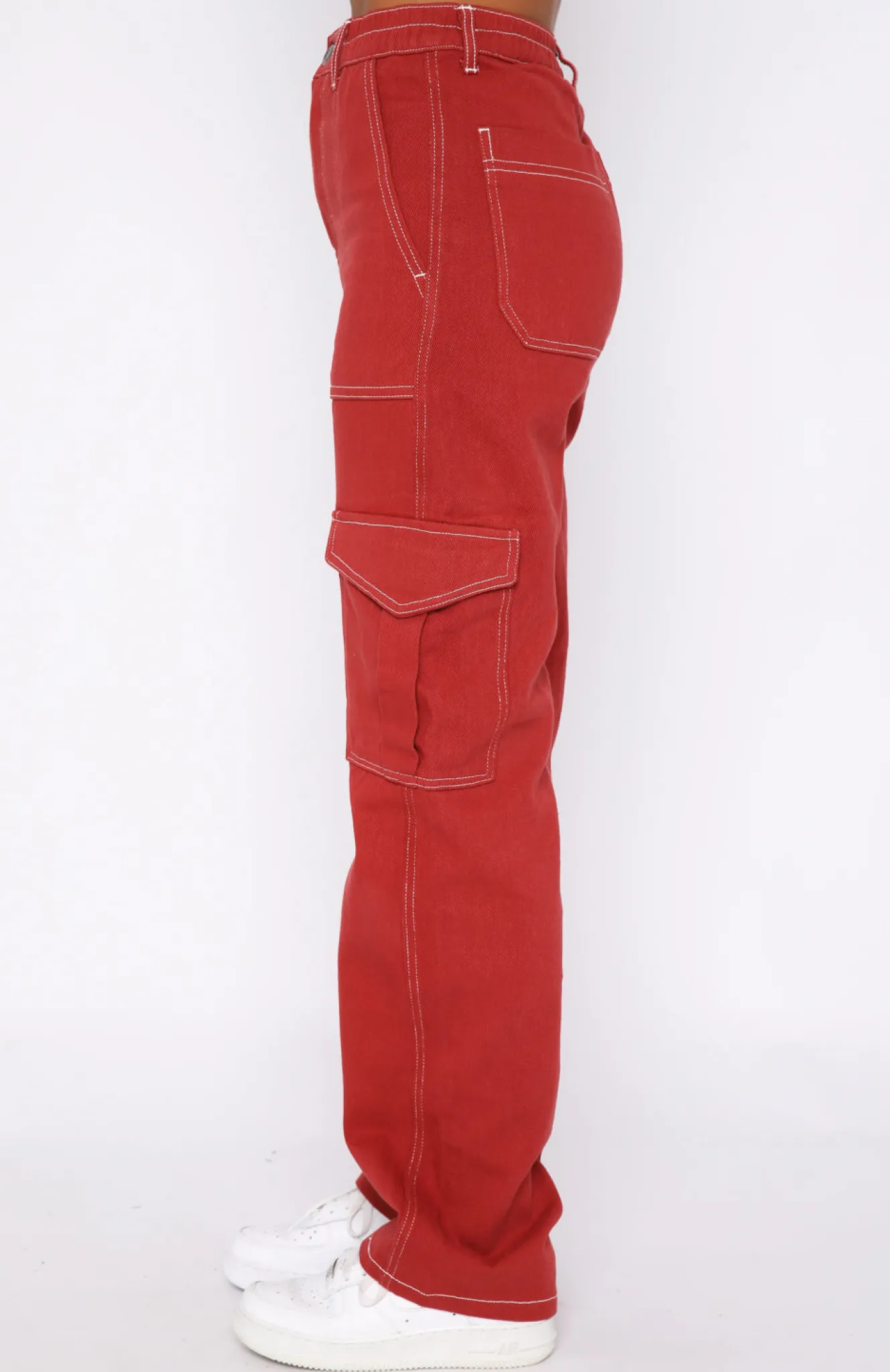 Pants | White Fox Boutique Keep On Moving Cargo Pants Rust red