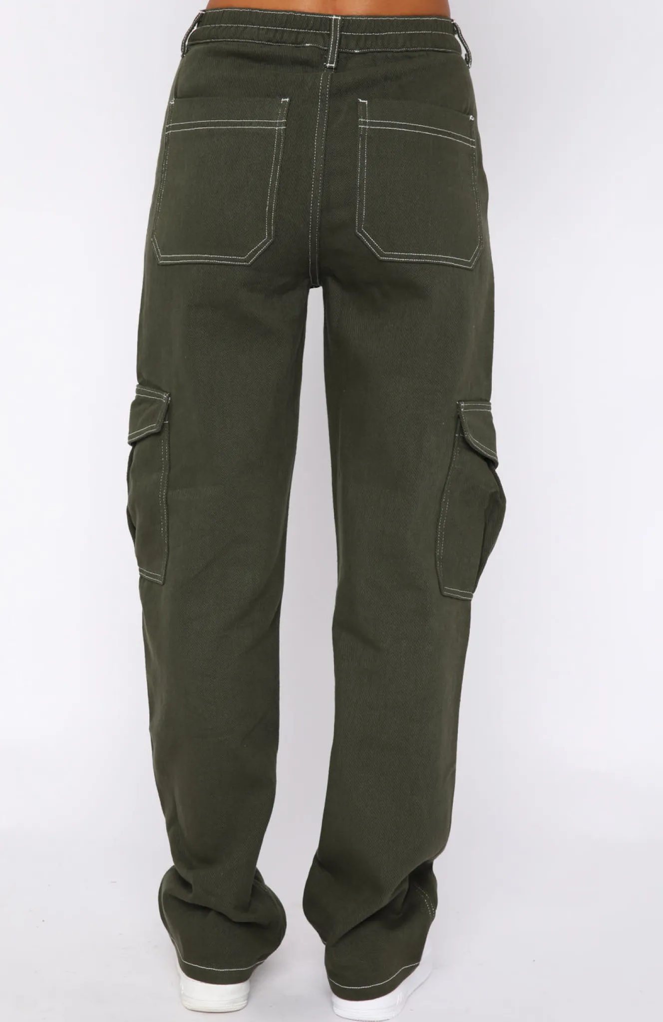 Pants | White Fox Boutique Keep On Moving Cargo Pants Khaki green