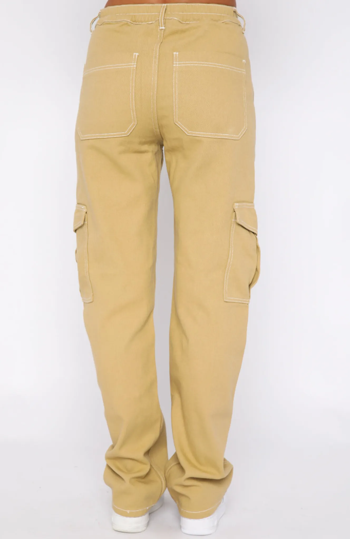 Pants | White Fox Boutique Keep On Moving Cargo Pants Sand nude