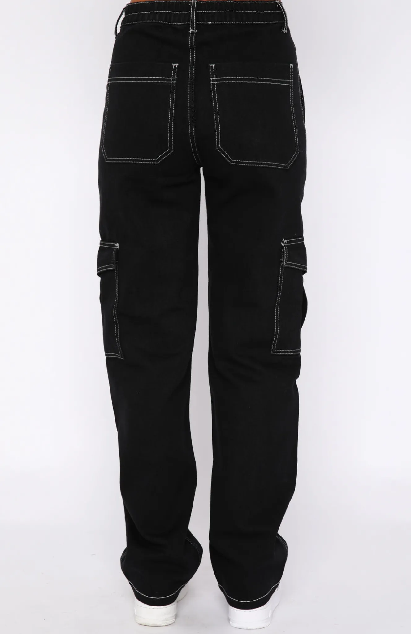 Pants | White Fox Boutique Keep On Moving Cargo Pants black