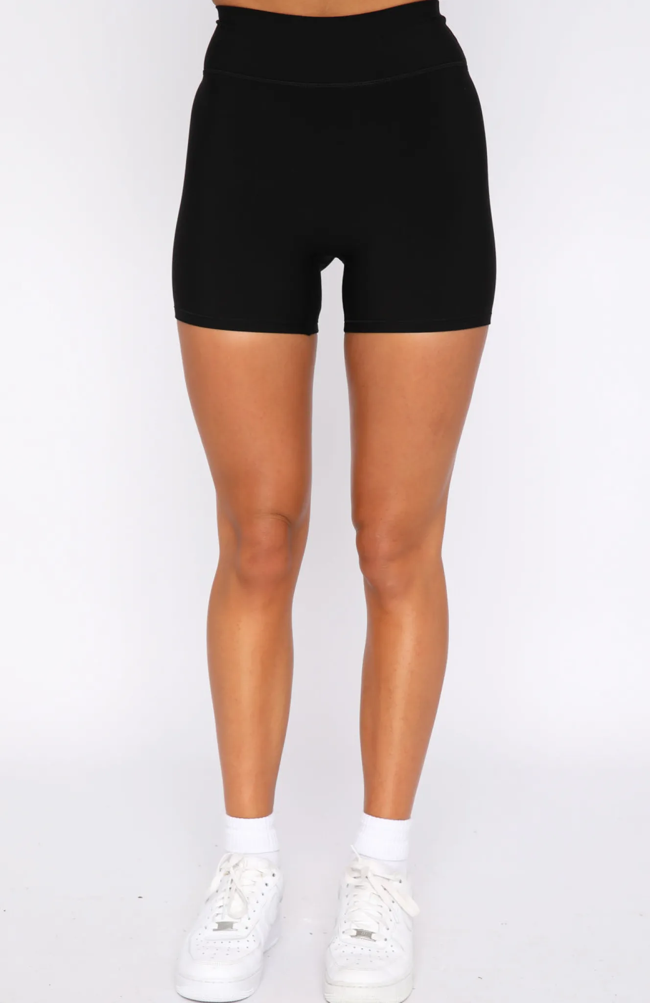Shorts | White Fox Boutique Keep Up High Waisted Shorts black