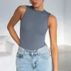 Shirts & Blouses | White Fox Boutique Keep You Around Bodysuit Slate blue
