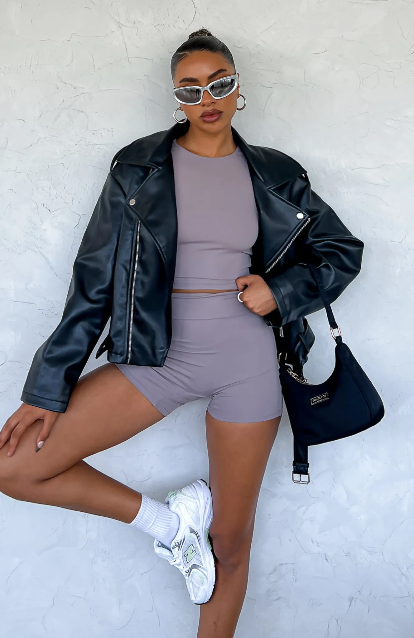 Shorts | White Fox Boutique Keeping Busy Bike Shorts Mocha brown