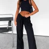 Pants | White Fox Boutique Keeping Score Pants black