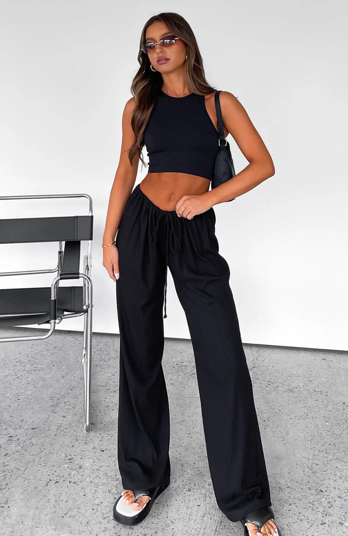 Pants | White Fox Boutique Keeping Score Pants black
