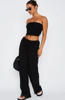 Pants | White Fox Boutique Keeping Score Pants black