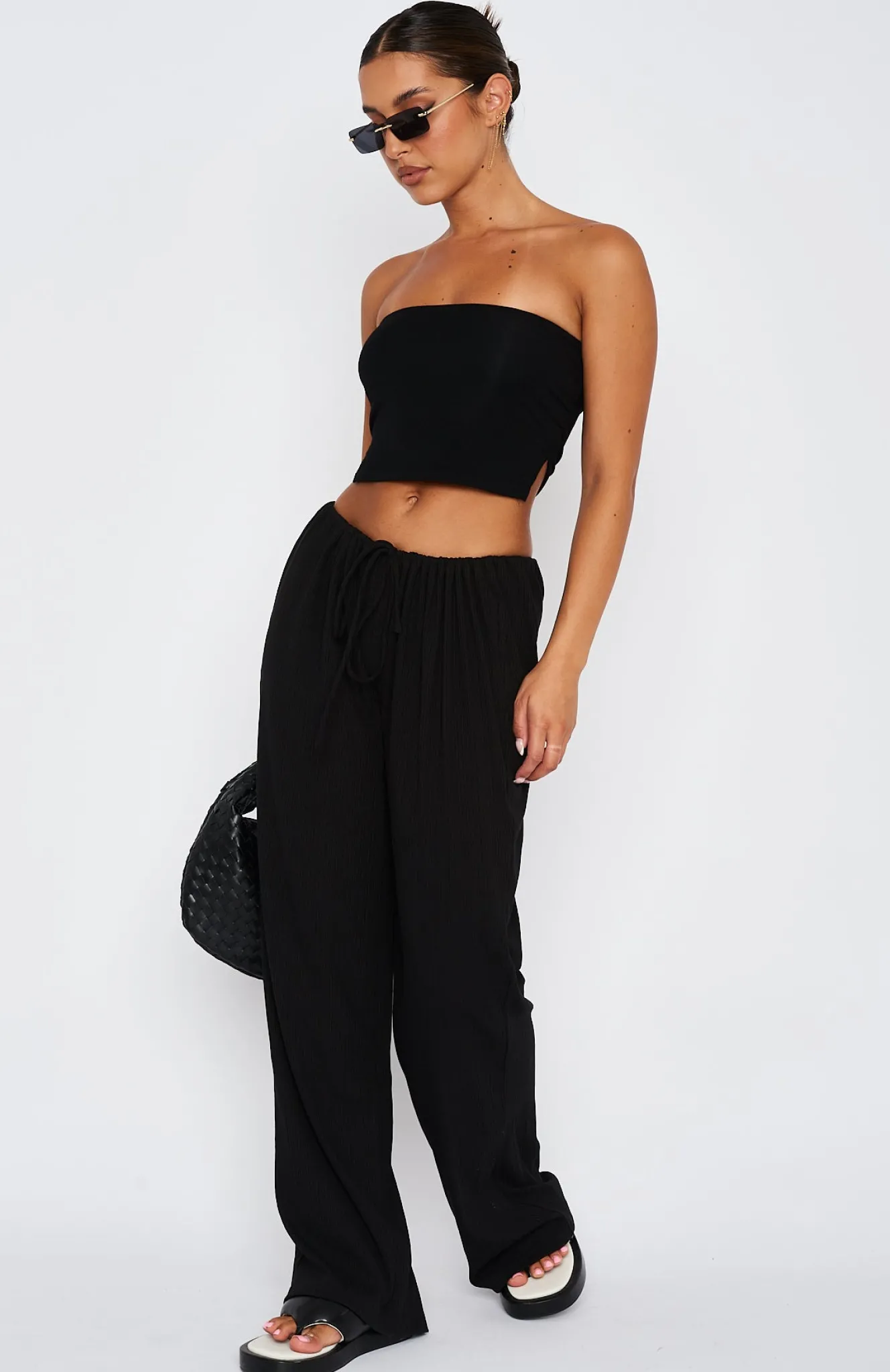 Pants | White Fox Boutique Keeping Score Pants black