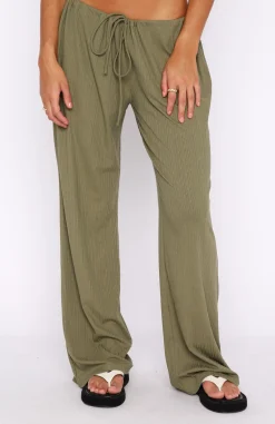Pants | White Fox Boutique Keeping Score Pants Khaki green