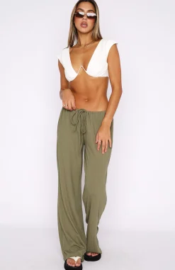 Pants | White Fox Boutique Keeping Score Pants Khaki green
