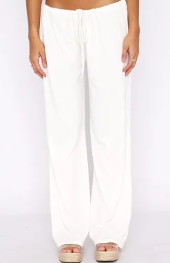 Pants | White Fox Boutique Keeping Score Pants white