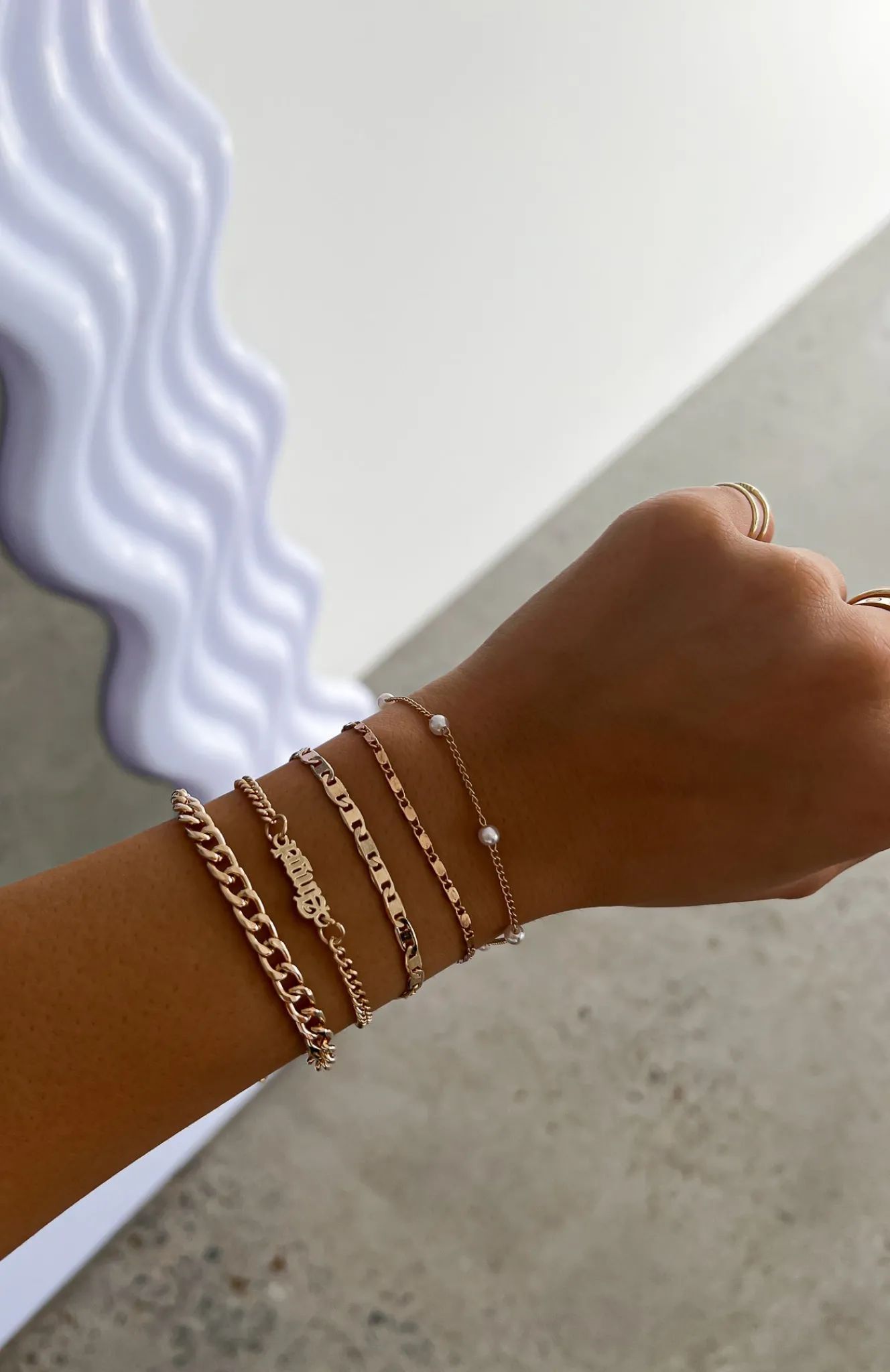 Jewellery | White Fox Boutique Keira Bracelet Set gold