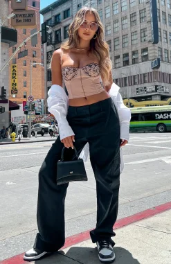 Pants | White Fox Boutique Know Your Worth Cargo Pants black