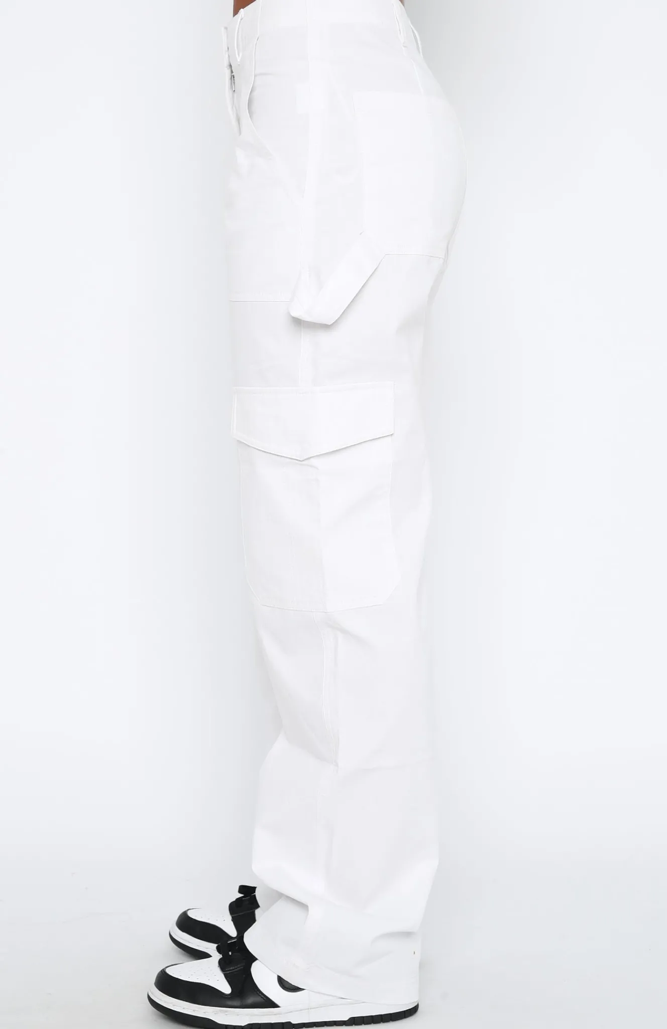 Pants | White Fox Boutique Know Your Worth Cargo Pants white