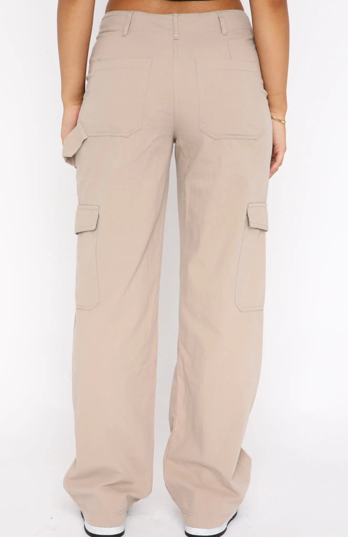 Pants | White Fox Boutique Know Your Worth Cargo Pants Beige nude