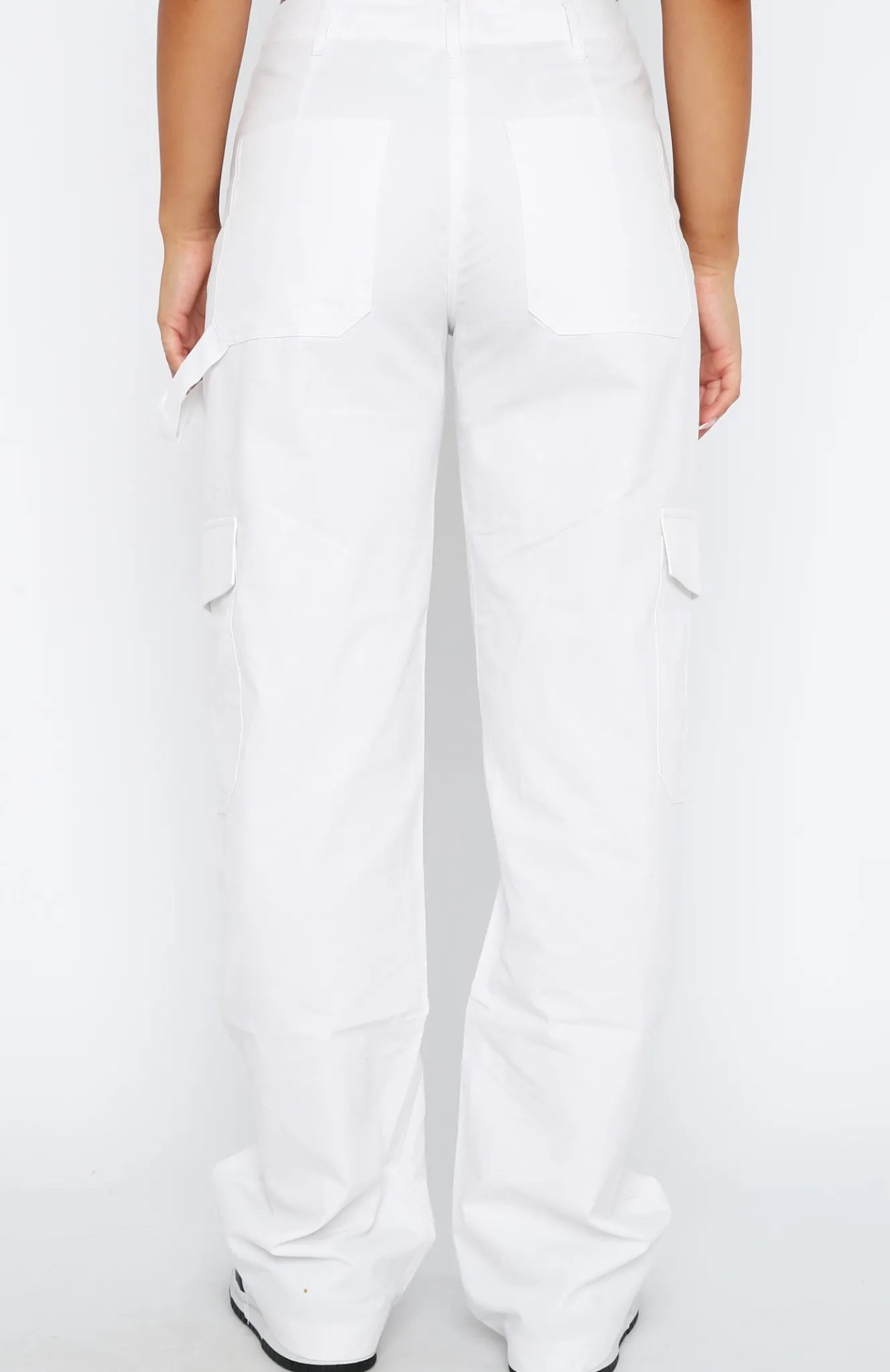 Pants | White Fox Boutique Know Your Worth Cargo Pants white
