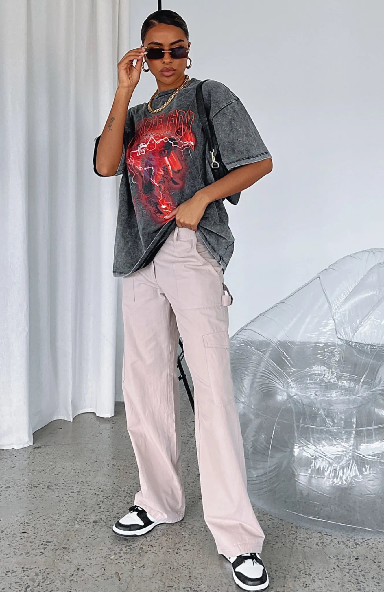 Pants | White Fox Boutique Know Your Worth Cargo Pants Beige nude