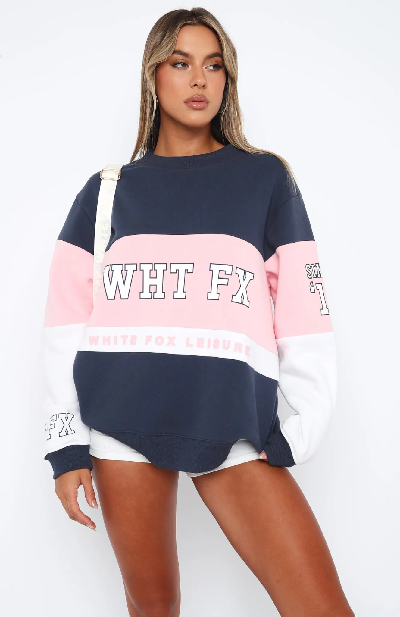 Jackets & Blazers | White Fox Boutique Latest And Greatest Oversized Sweater Mixed blue