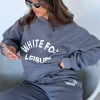 Jackets & Blazers | White Fox Boutique Leisure Club Oversized Hoodie Charcoal grey