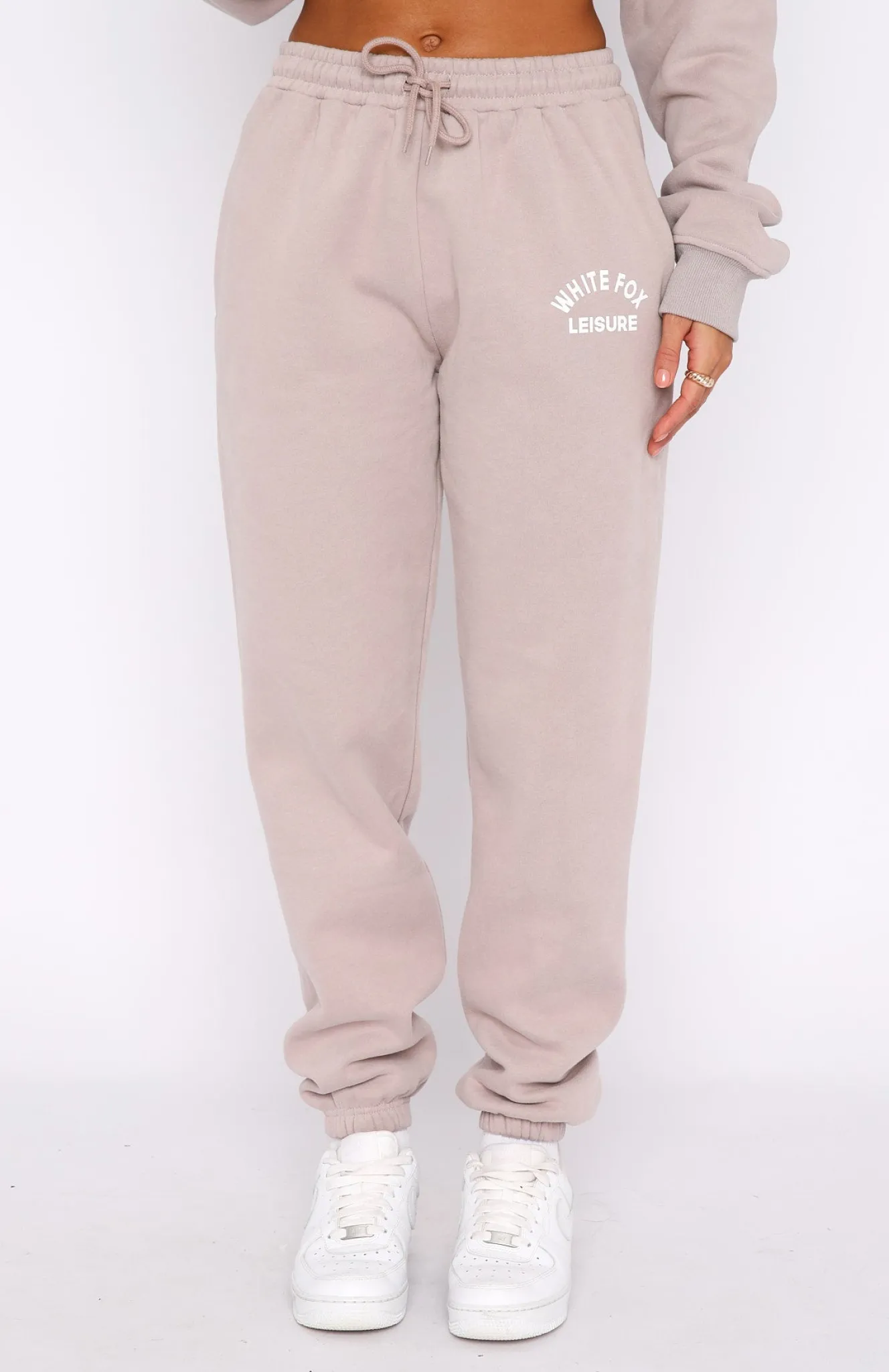 Sweatpants | White Fox Boutique Leisure Club Sweatpants Taupe brown