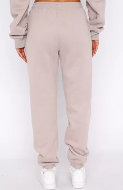 Sweatpants | White Fox Boutique Leisure Club Sweatpants Taupe brown
