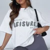 Shirts & Blouses | White Fox Boutique Leisure Series Oversized Tee Glacier grey