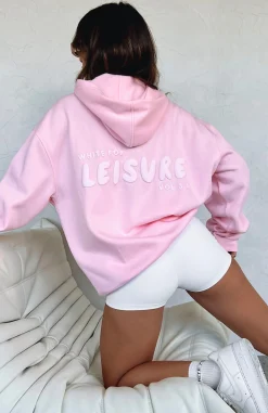 Jackets & Blazers | White Fox Boutique Leisure Series Oversized Hoodie Posy pink