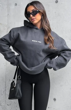 Jackets & Blazers | White Fox Boutique Leisure Series Oversized Hoodie Shadow grey