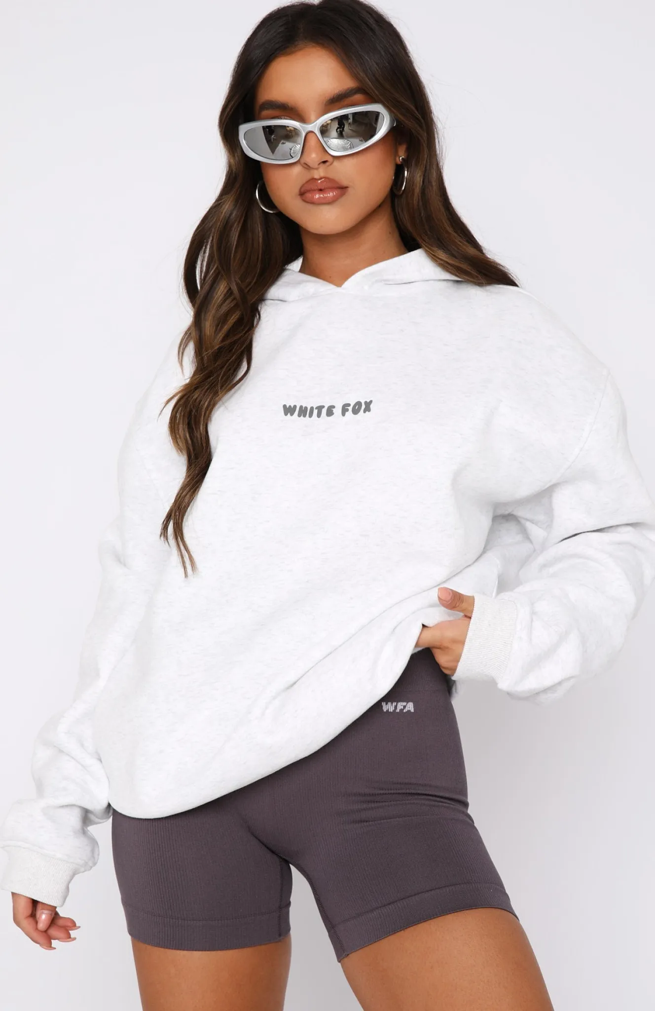 Jackets & Blazers | White Fox Boutique Leisure Series Oversized Hoodie Glacier grey