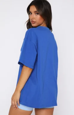 Shirts & Blouses | White Fox Boutique Leisure Series Oversized Tee Cobalt blue