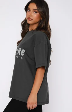 Shirts & Blouses | White Fox Boutique Leisure Series Oversized Tee Shadow grey