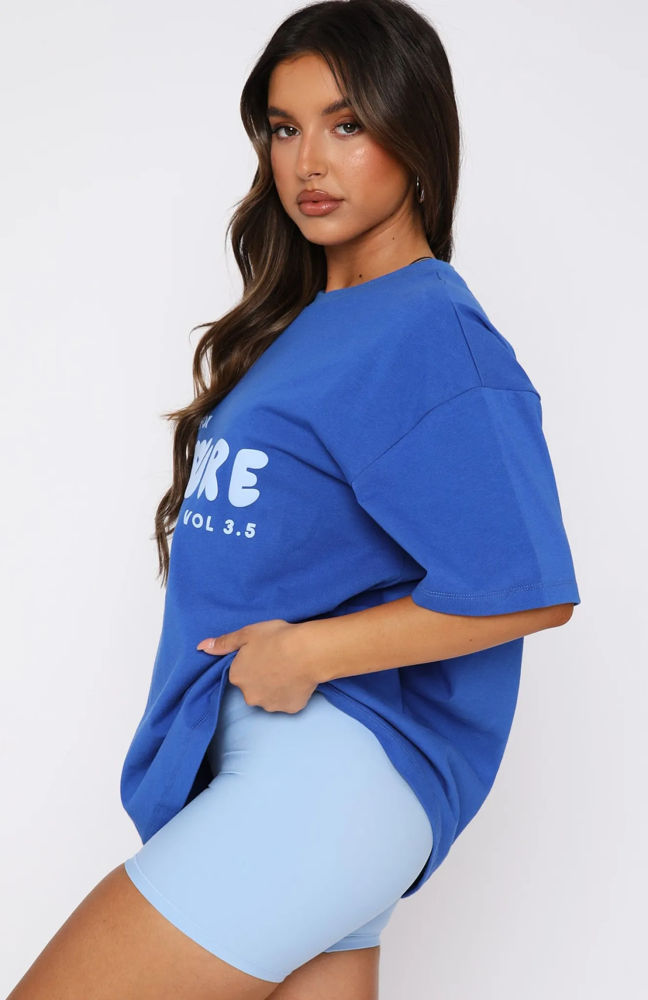 Shirts & Blouses | White Fox Boutique Leisure Series Oversized Tee Cobalt blue