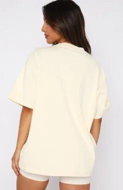 Shirts & Blouses | White Fox Boutique Leisure Series Oversized Tee Cream white