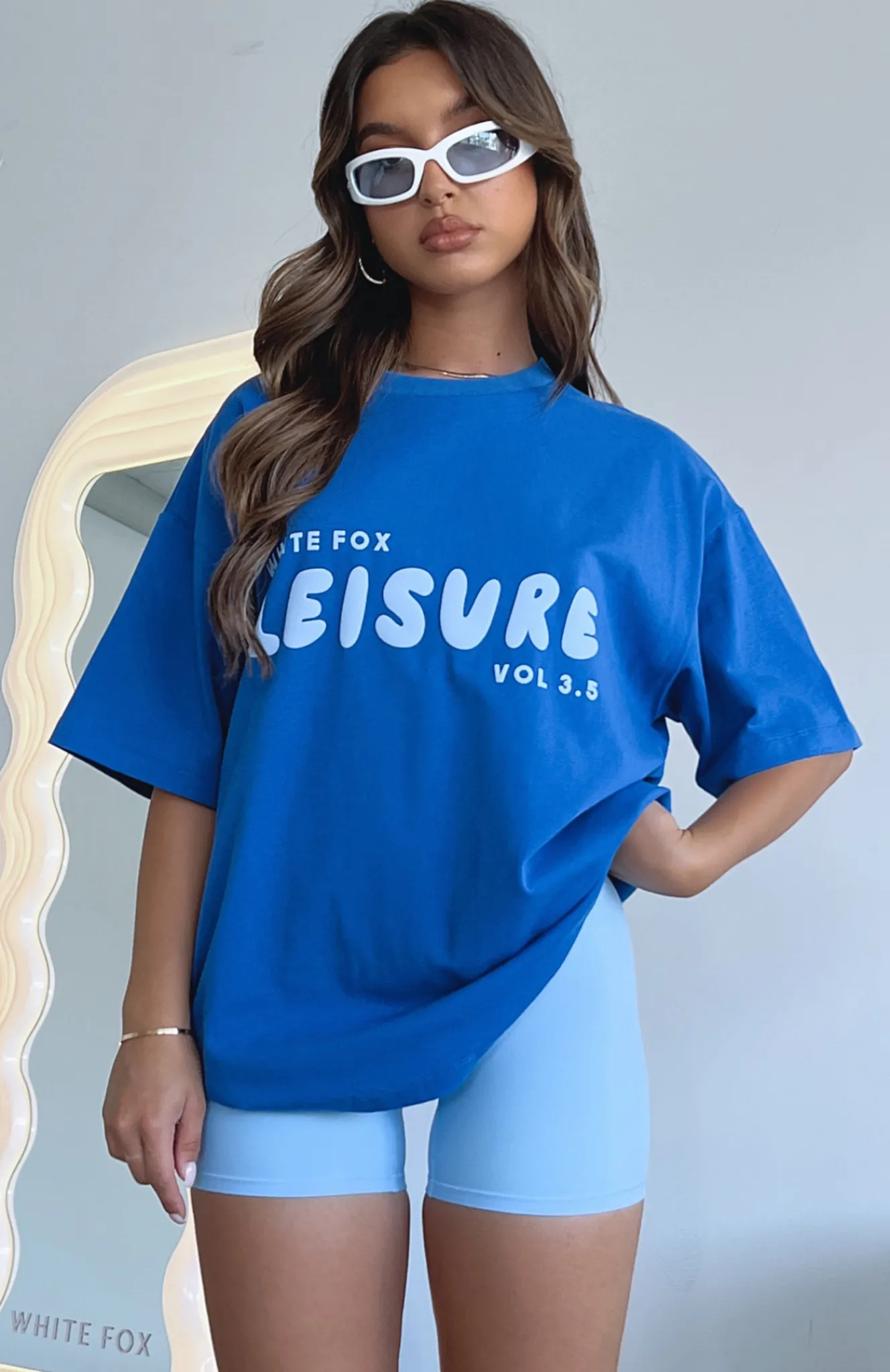 Shirts & Blouses | White Fox Boutique Leisure Series Oversized Tee Cobalt blue