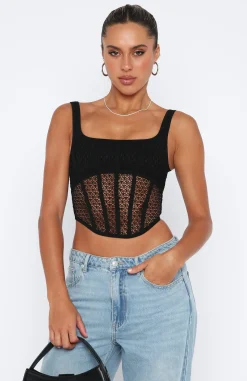 Shirts & Blouses | White Fox Boutique Let's Part Ways Bustier black