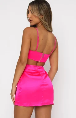 Restocked | White Fox Boutique Let's Run Away Mini Dress Hot pink