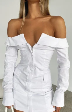 Long Sleeve Dresses | White Fox Boutique Life's A Party Mini Dress white
