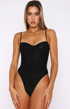 Shirts & Blouses | White Fox Boutique Like I Love You Bodysuit black