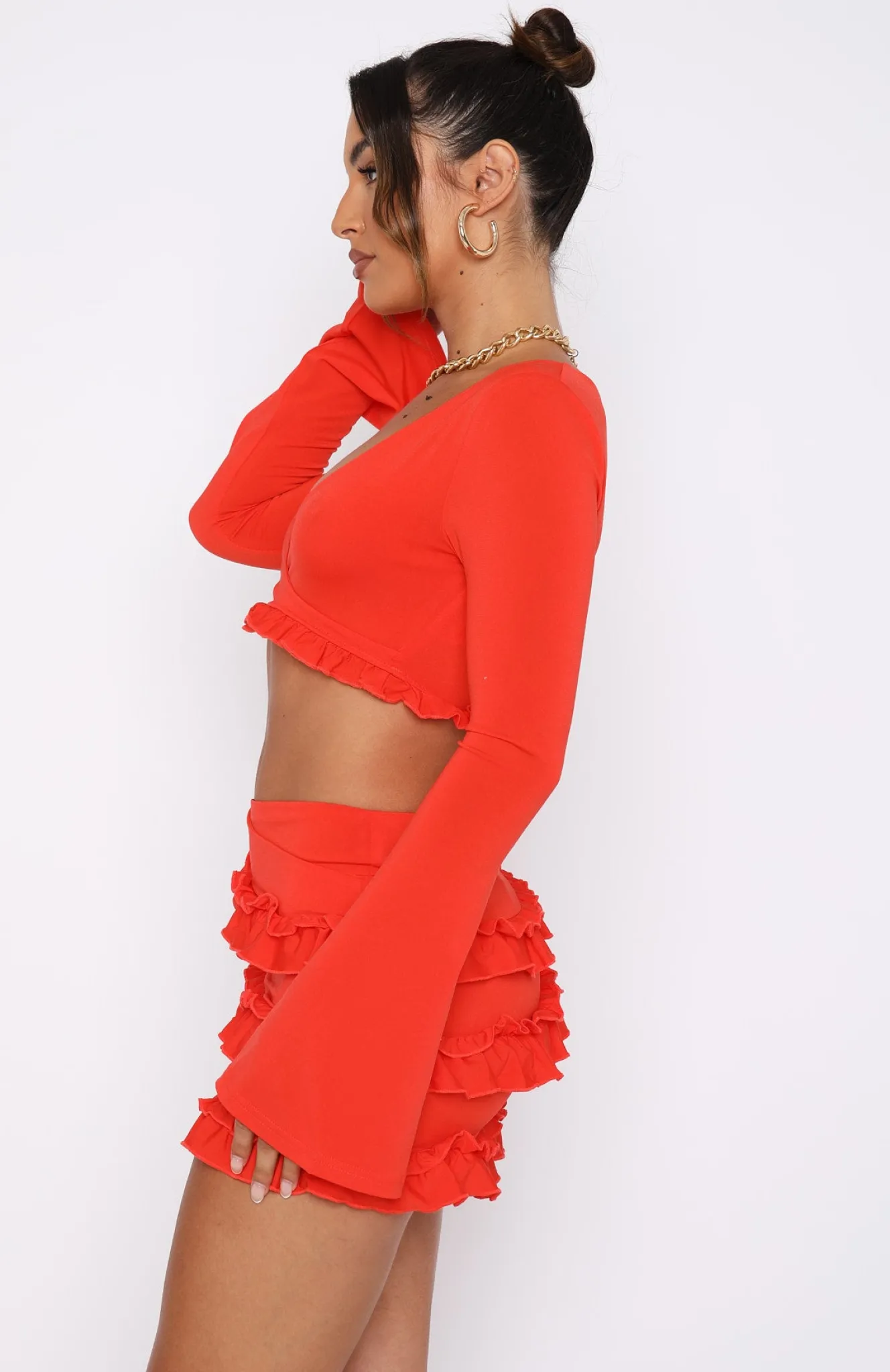 Shirts & Blouses | White Fox Boutique Like Other Girls Long Sleeve Top Chilli red