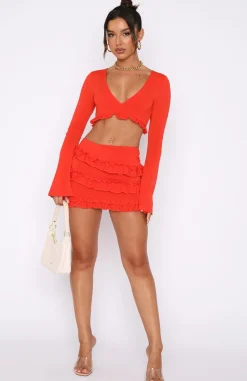 Shirts & Blouses | White Fox Boutique Like Other Girls Long Sleeve Top Chilli red