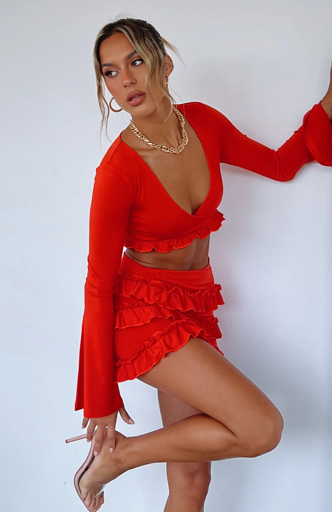 Shirts & Blouses | White Fox Boutique Like Other Girls Long Sleeve Top Chilli red