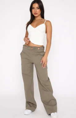 Pants | White Fox Boutique Like What You See Pants Taupe green