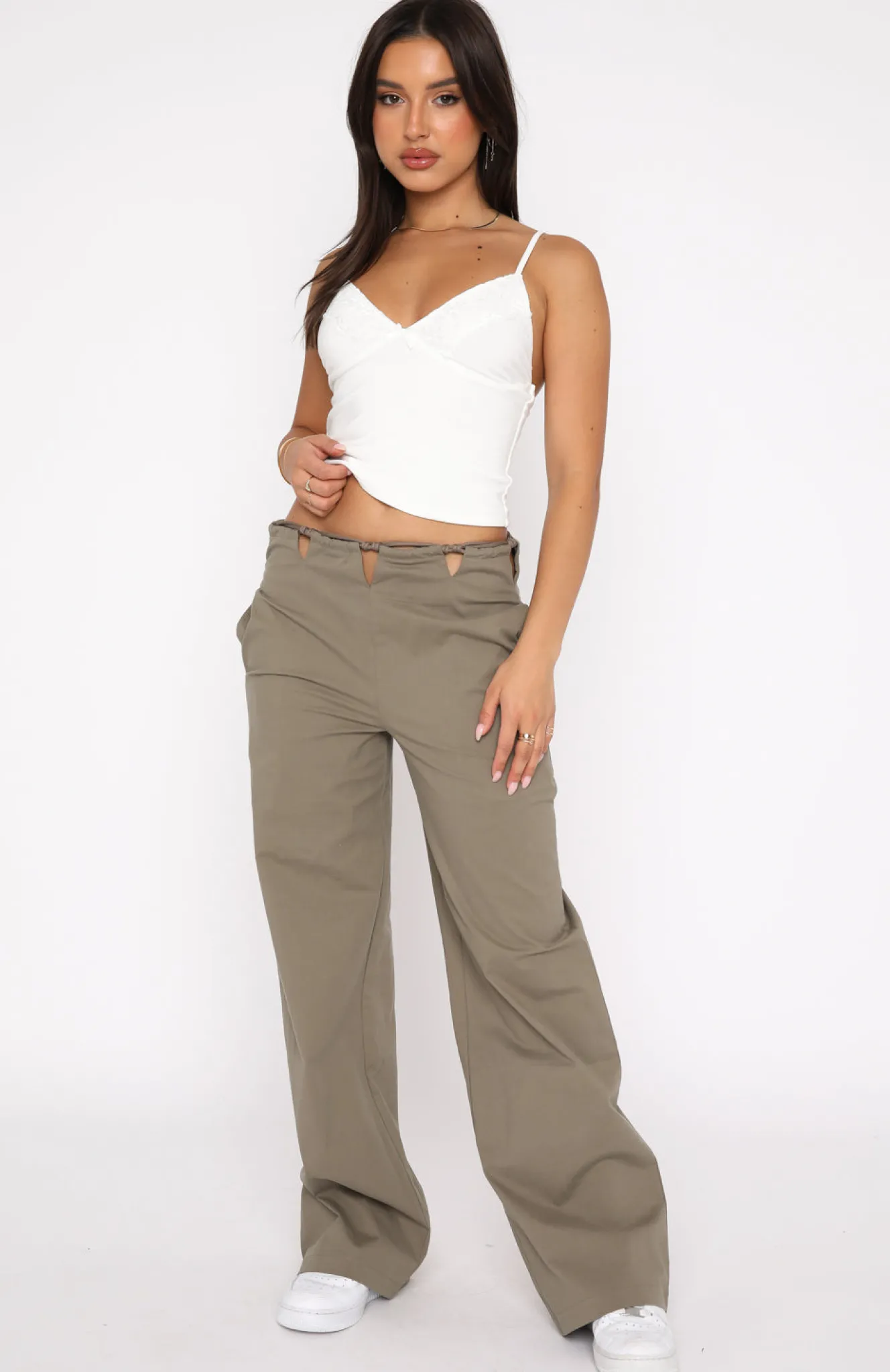 Pants | White Fox Boutique Like What You See Pants Taupe green