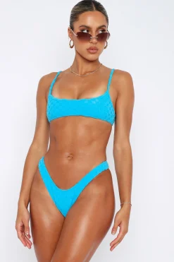 Bikini Tops | White Fox Boutique Living In Paradise Bikini Top Terry blue