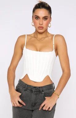 Shirts & Blouses | White Fox Boutique Living Large Bustier white